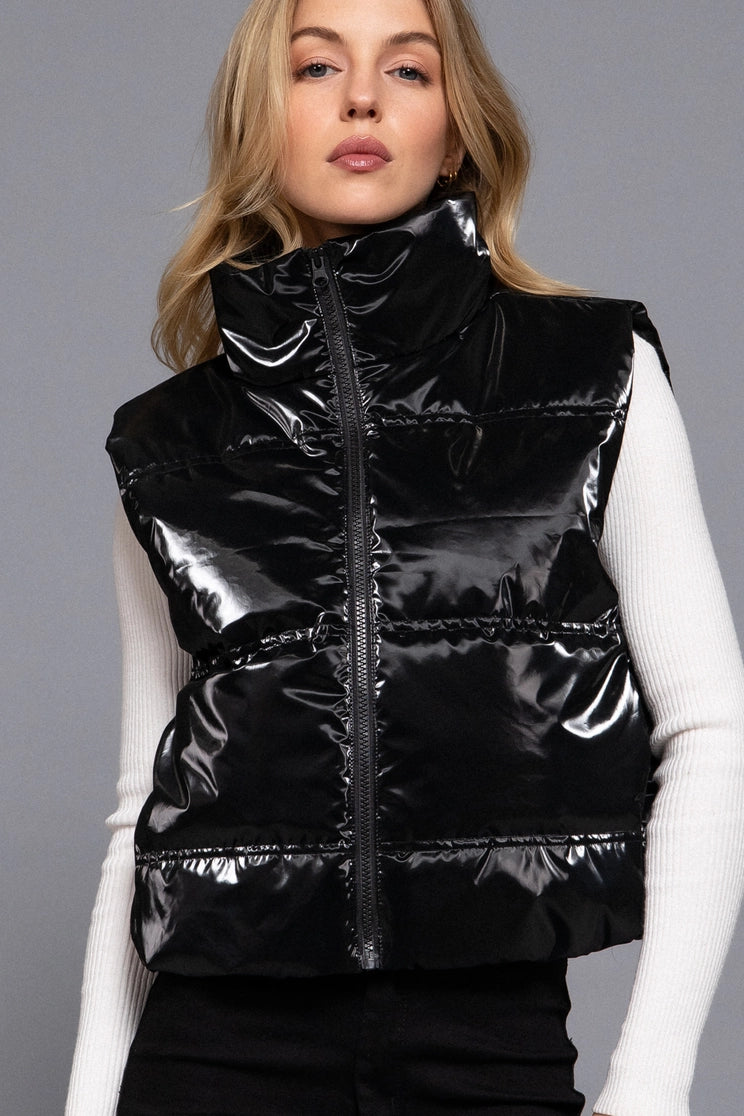 Shiny Puffer Vest